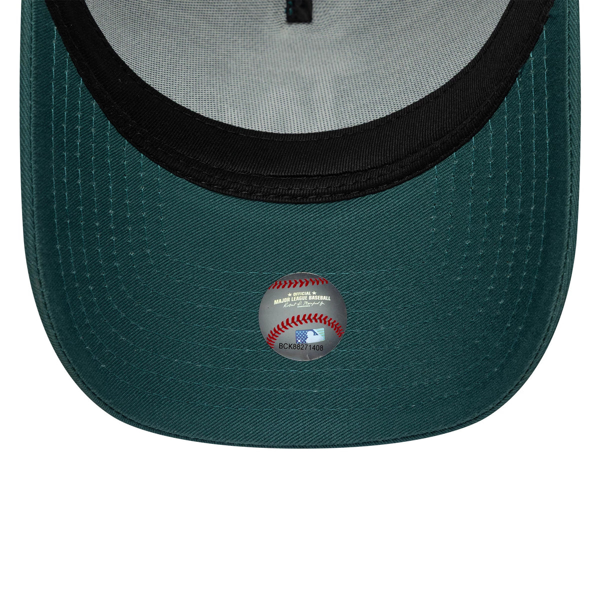 Pictured is this MLB League Essential LA Dodgers 9FORTY A-Frame Trucker in dark green. 5