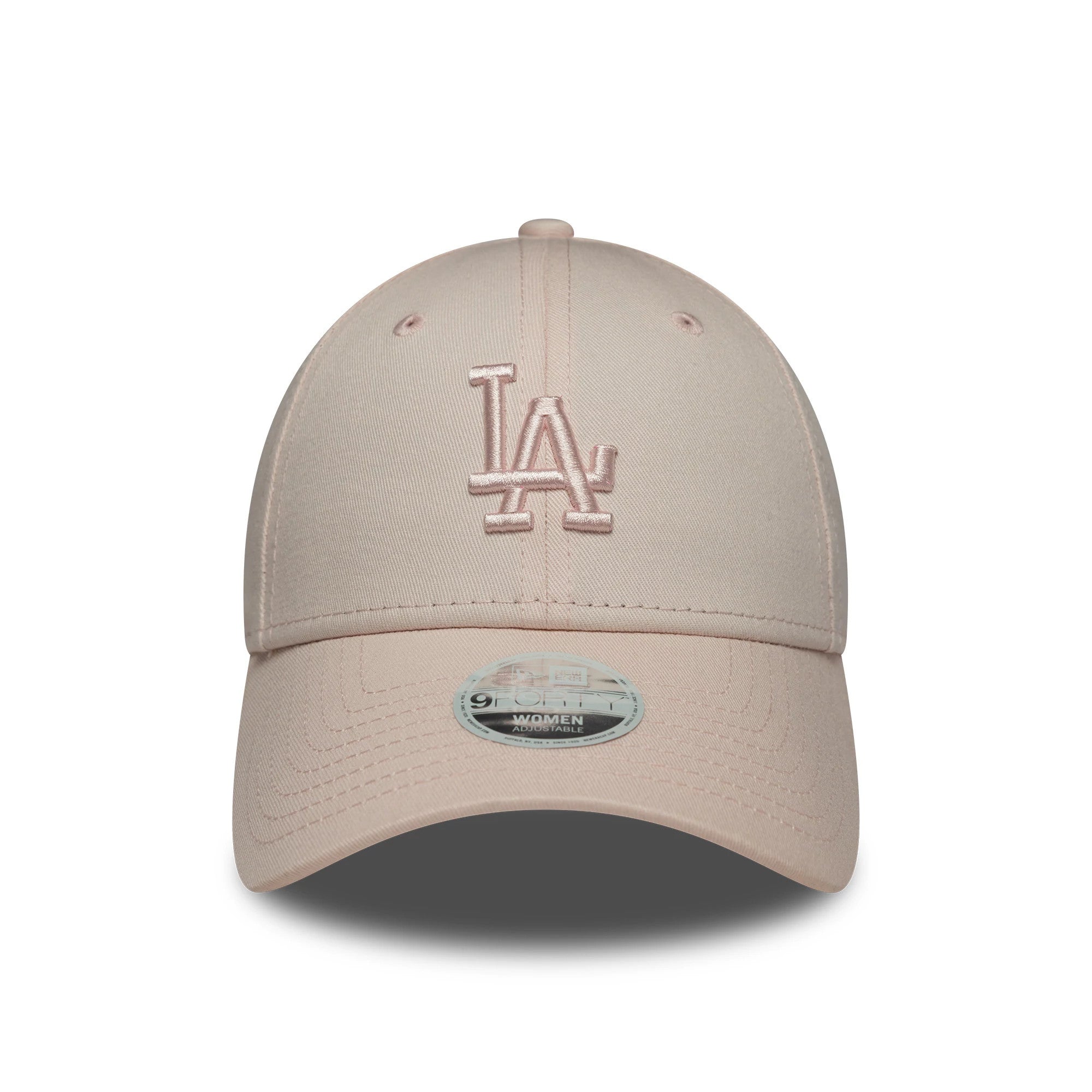 Pictured is this Womens MLB League Essential Midi LA Dodgers 9FORTY in pastel pink. 2