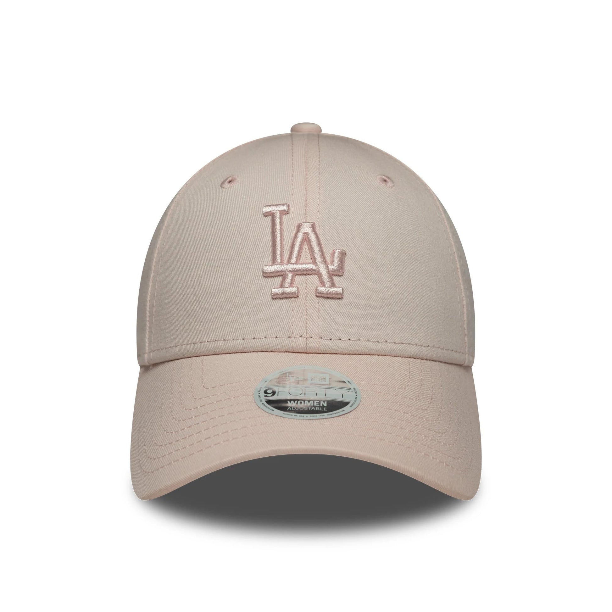 Pictured is this Womens MLB League Essential Midi LA Dodgers 9FORTY in pastel pink. 2