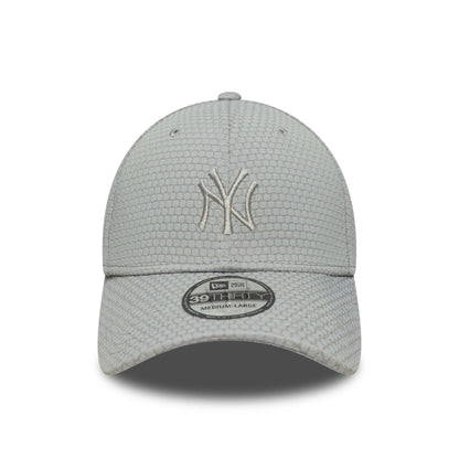 Pictured is this MLB Mesh New York Yankees 39THIRTY Stretch Fit in grey. 2