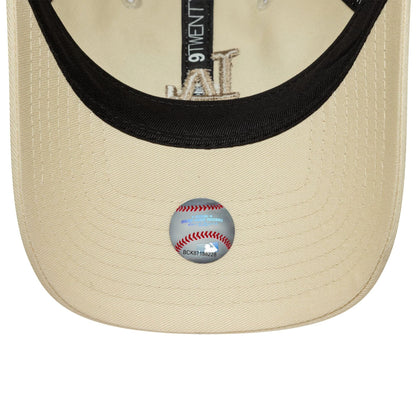 Pictured is this Womens MLB League Essential Midi LA Dodgers 9TWENTY in light beige. 5