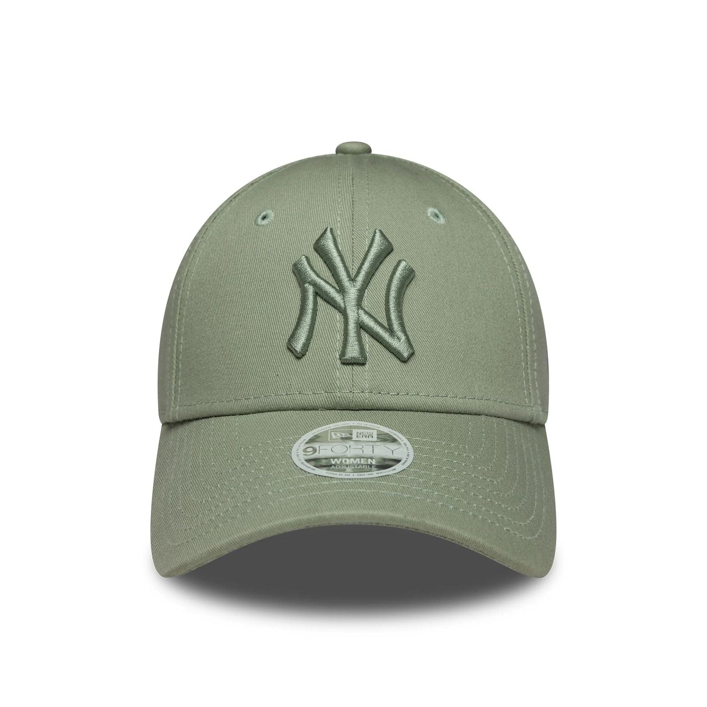 Pictured is this Womens MLB League Essential New York Yankees 9FORTY in pastel green. 2