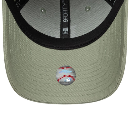 Pictured is this Womens MLB Floral LA Dodgers 9FORTY in pastel green. 5