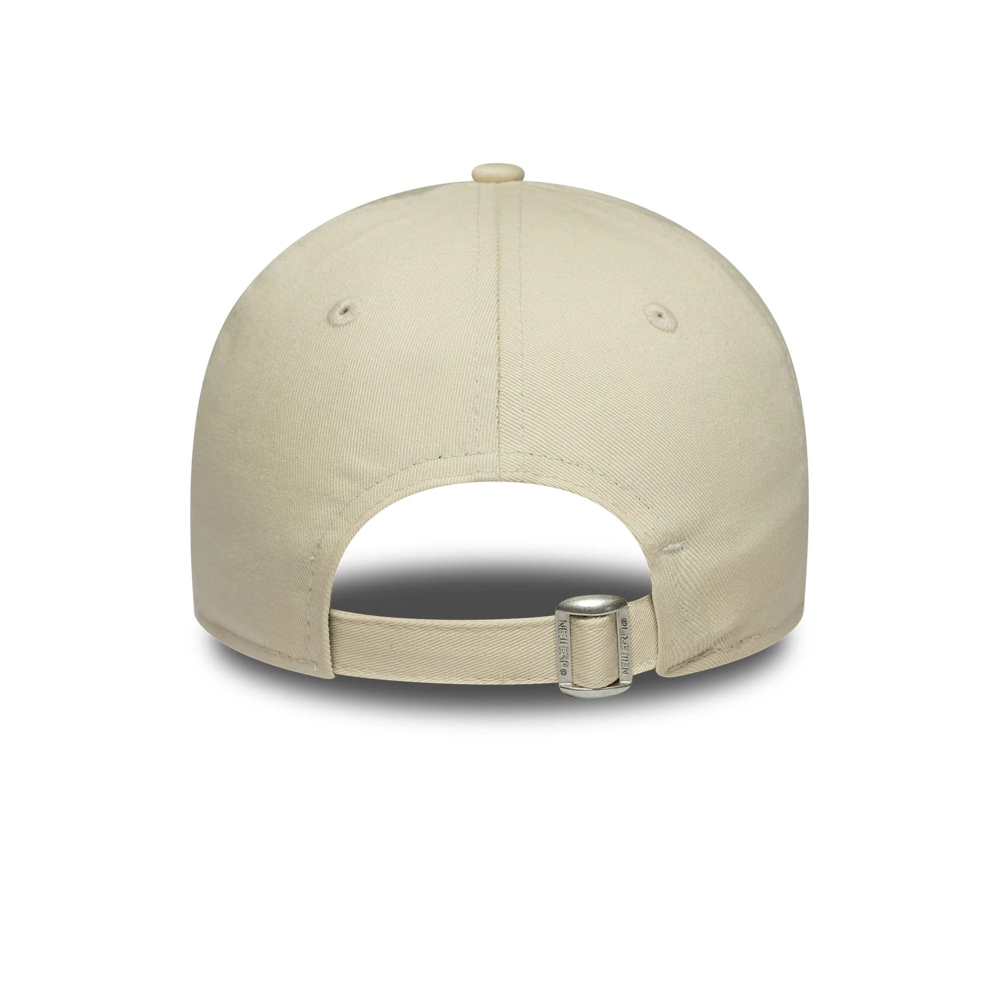 Pictured is this Womens MLB Metallic Logo New York Yankees 9FORTY in light beige. 4