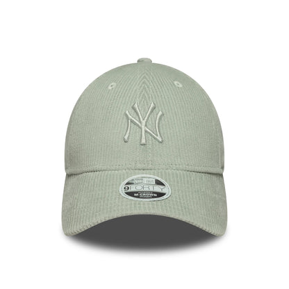 Pictured is this Womens MLB Pastel Cord New York Yankees 9FORTY M-Crown in pastel green. 2