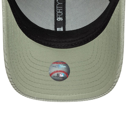 Pictured is this Womens MLB Pastel Cord New York Yankees 9FORTY M-Crown in pastel green. 5