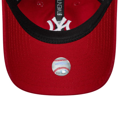Pictured is this Womens League Essential Midi New York Yankees 9TWENTY in dark red. 5