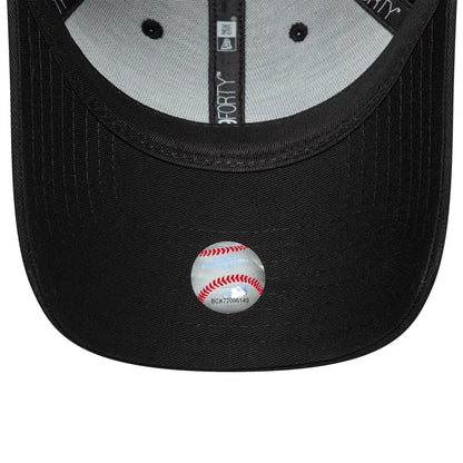 Pictured is this Womens MLB Sequin Wordmark LA Dodgers 9FORTY in black. 5