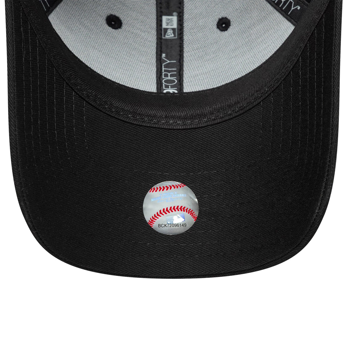 Pictured is this Womens MLB Sequin Wordmark LA Dodgers 9FORTY in black. 5