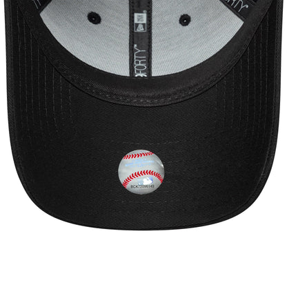 Pictured is this Womens MLB Sequin Wordmark LA Dodgers 9FORTY in black. 5