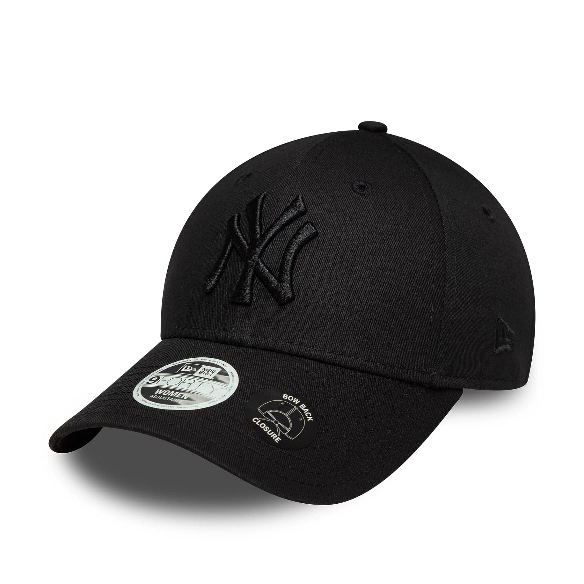 Pictured is this Womens MLB Bowback New York Yankees 9FORTY in black. 1