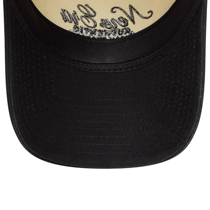 Pictured is this Womens New Era 9TWENTY A-Frame in Black. 5