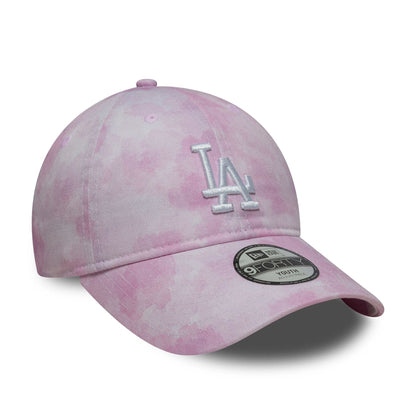Pictured is this Youth MLB Tie Dye LA Dodgers 9TWENTY in pastel pink. 3