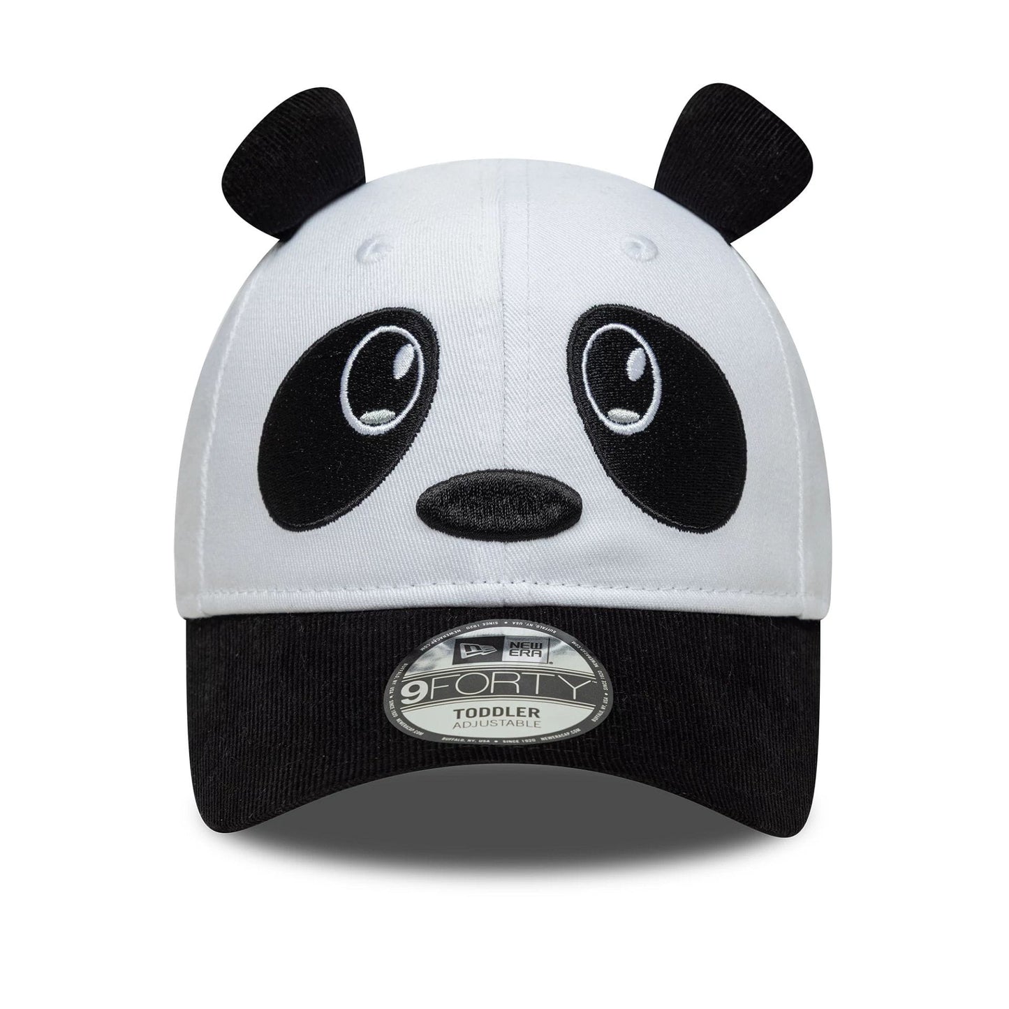Pictured is this Toddler New Era Cord Ears 9FORTY in white. 2