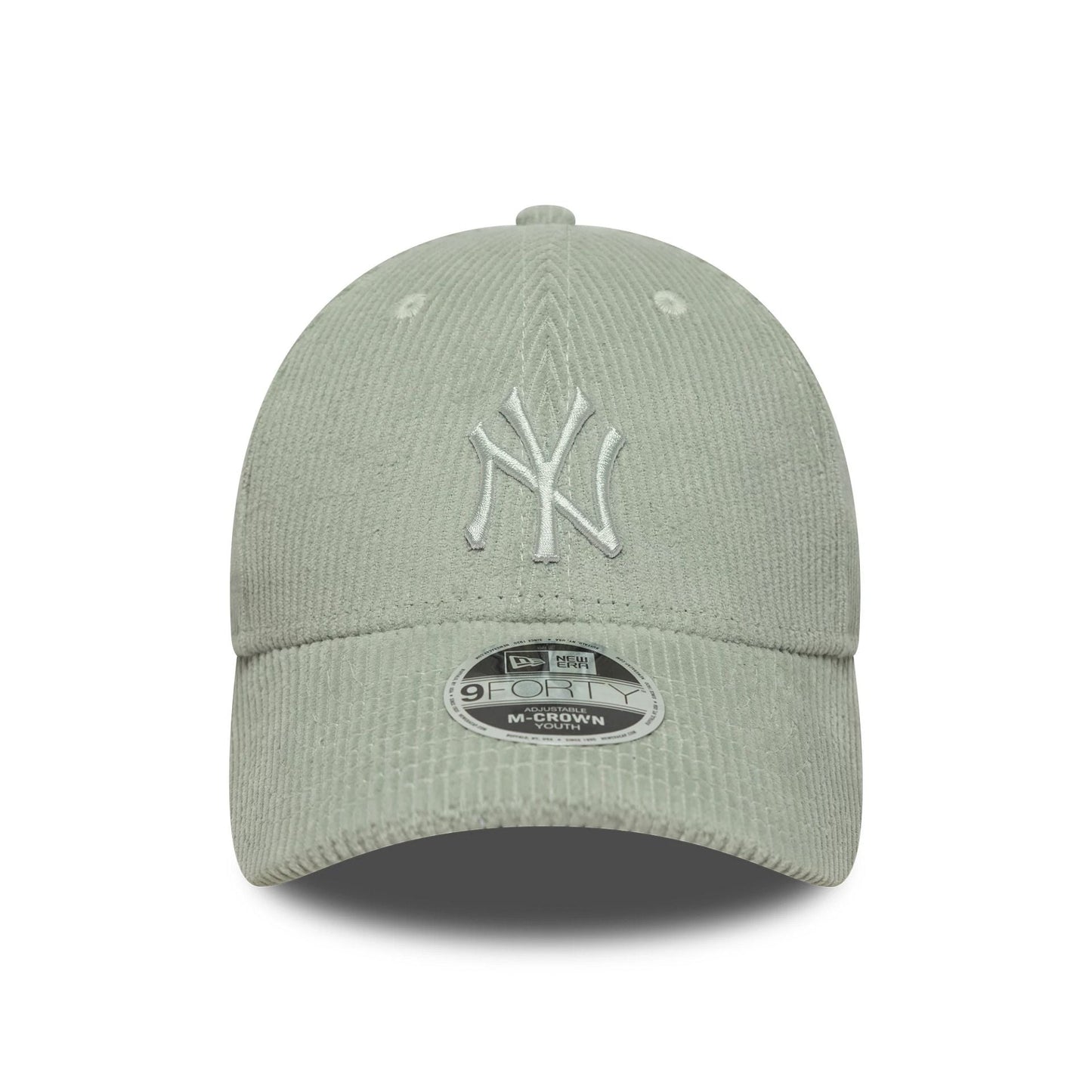 Pictured is this Youth MLB Cord New York Yankees 9FORTY M-Crown in pastel green. 2