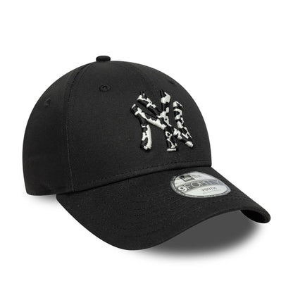 Pictured is this Youth MLB Animal Infill New York Yankees 9FORTY in black. 3