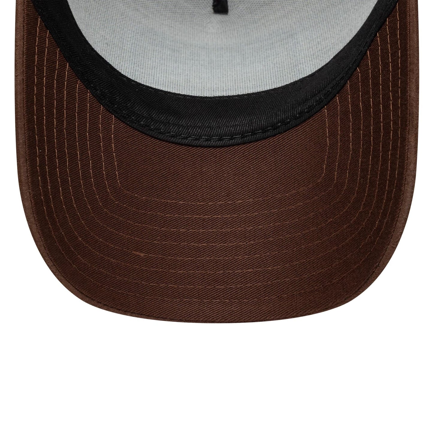 Pictured is this New Era Patch Suede 9FORTY E-Frame in light beige. 5