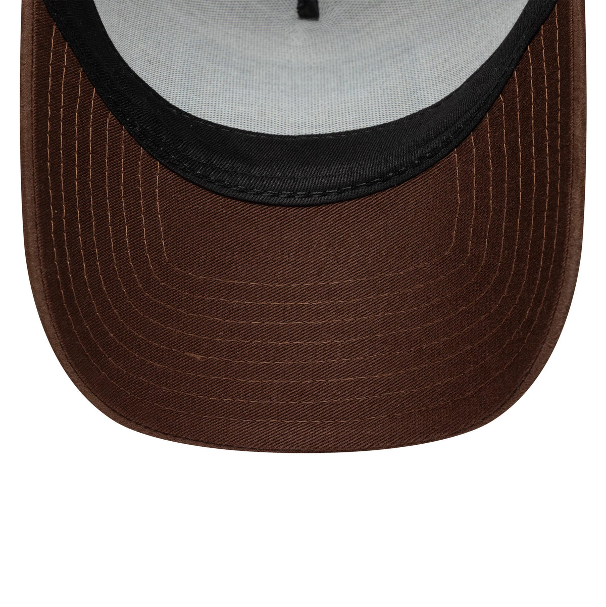 Pictured is this New Era Patch Suede 9FORTY E-Frame in light beige. 5