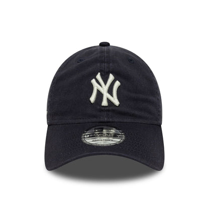Pictured is this MLB Washed Script New York Yankees 9TWENTY in navy. 2