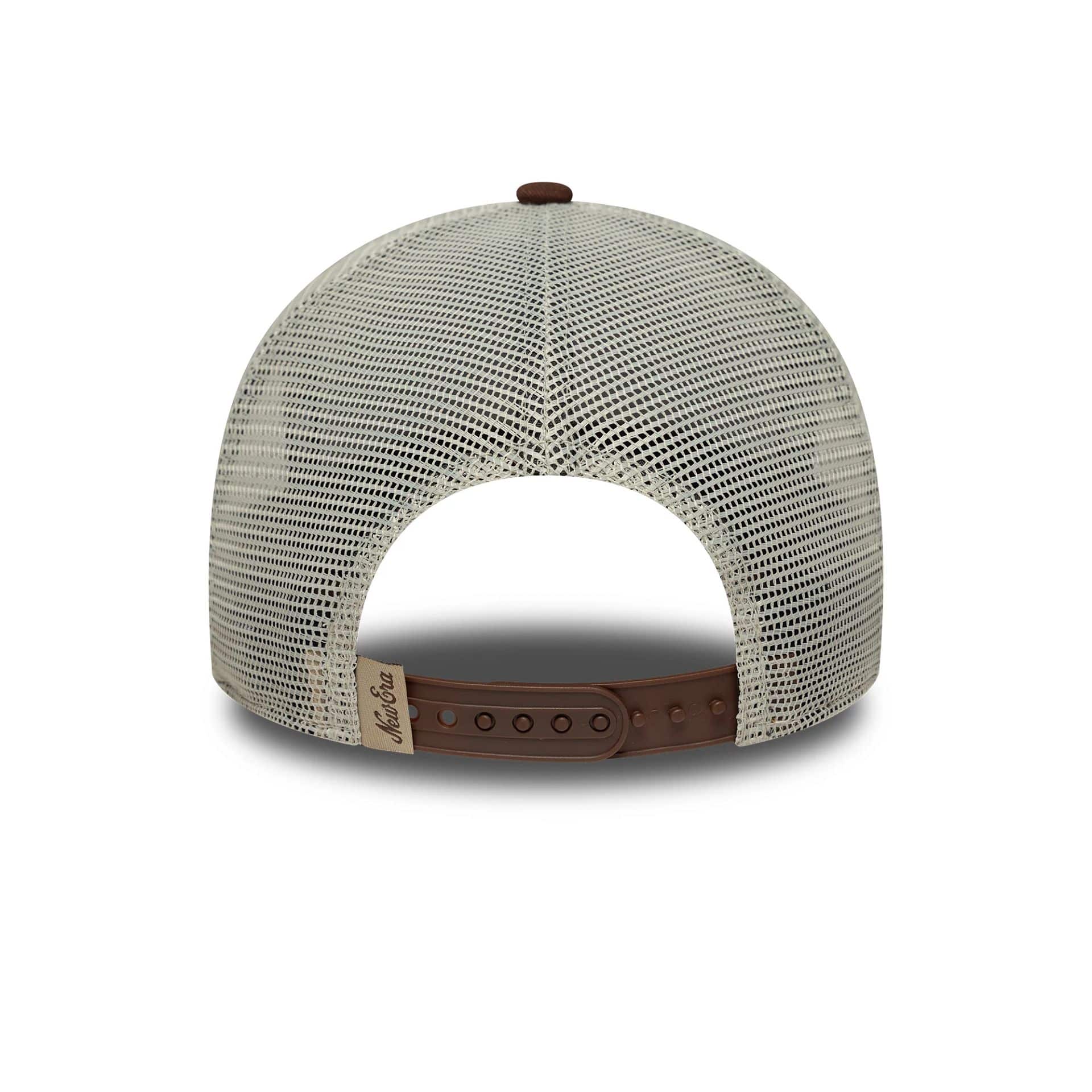 Pictured is this New Era Patch 9FORTY A-Frame Trucker in brown. 4