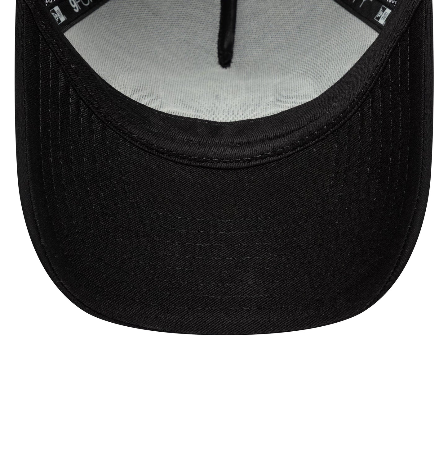 Pictured is this New Era Graphic 9FORTY M-Crown A-Frame Trucker in black. 5