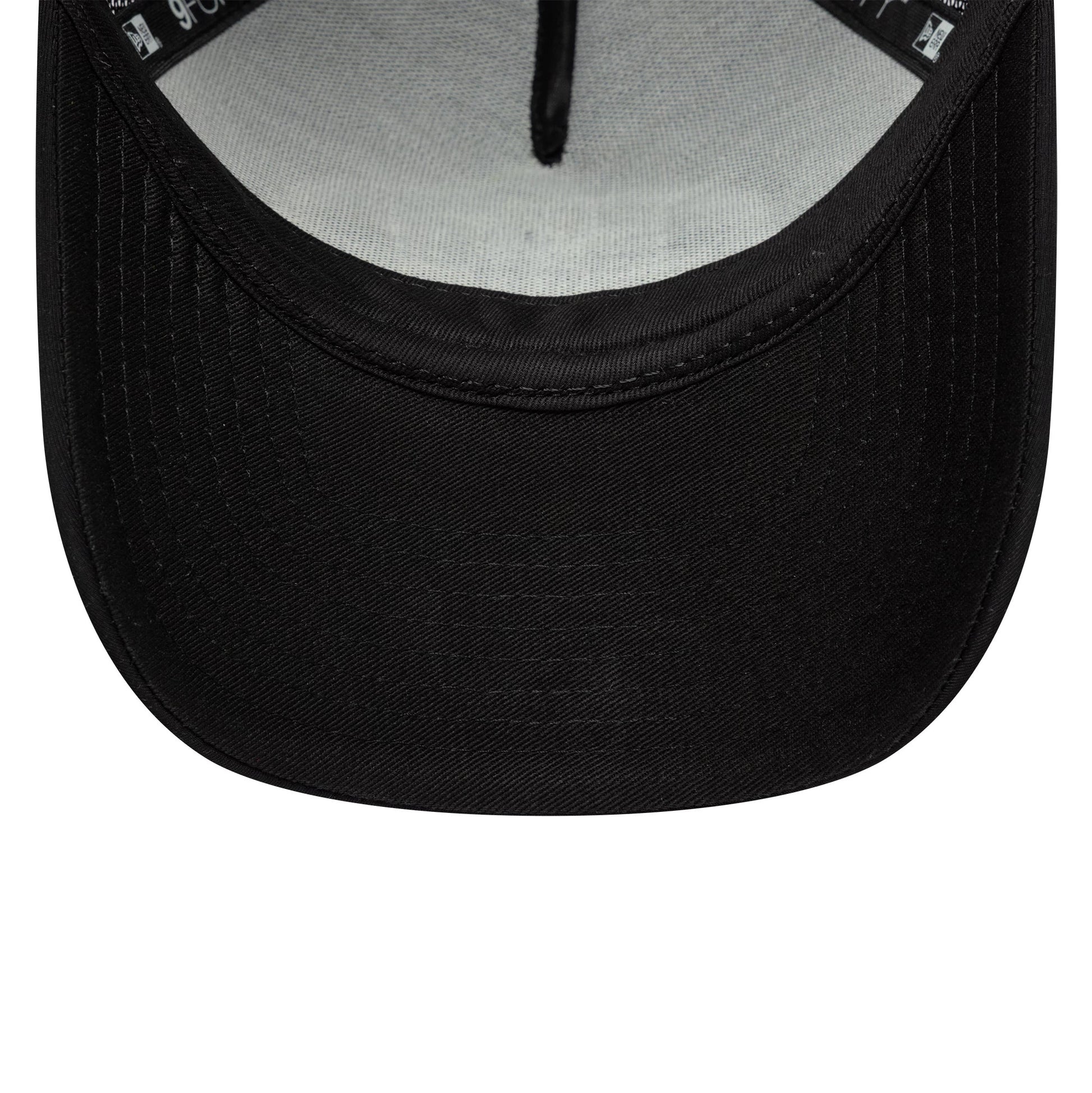Pictured is this New Era Graphic 9FORTY M-Crown A-Frame Trucker in black. 5