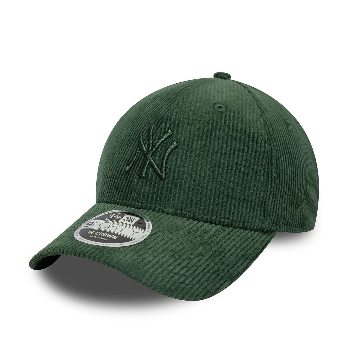 Pictured is this MLB Cord New York Yankees 9FORTY M-Crown in dark green. 1