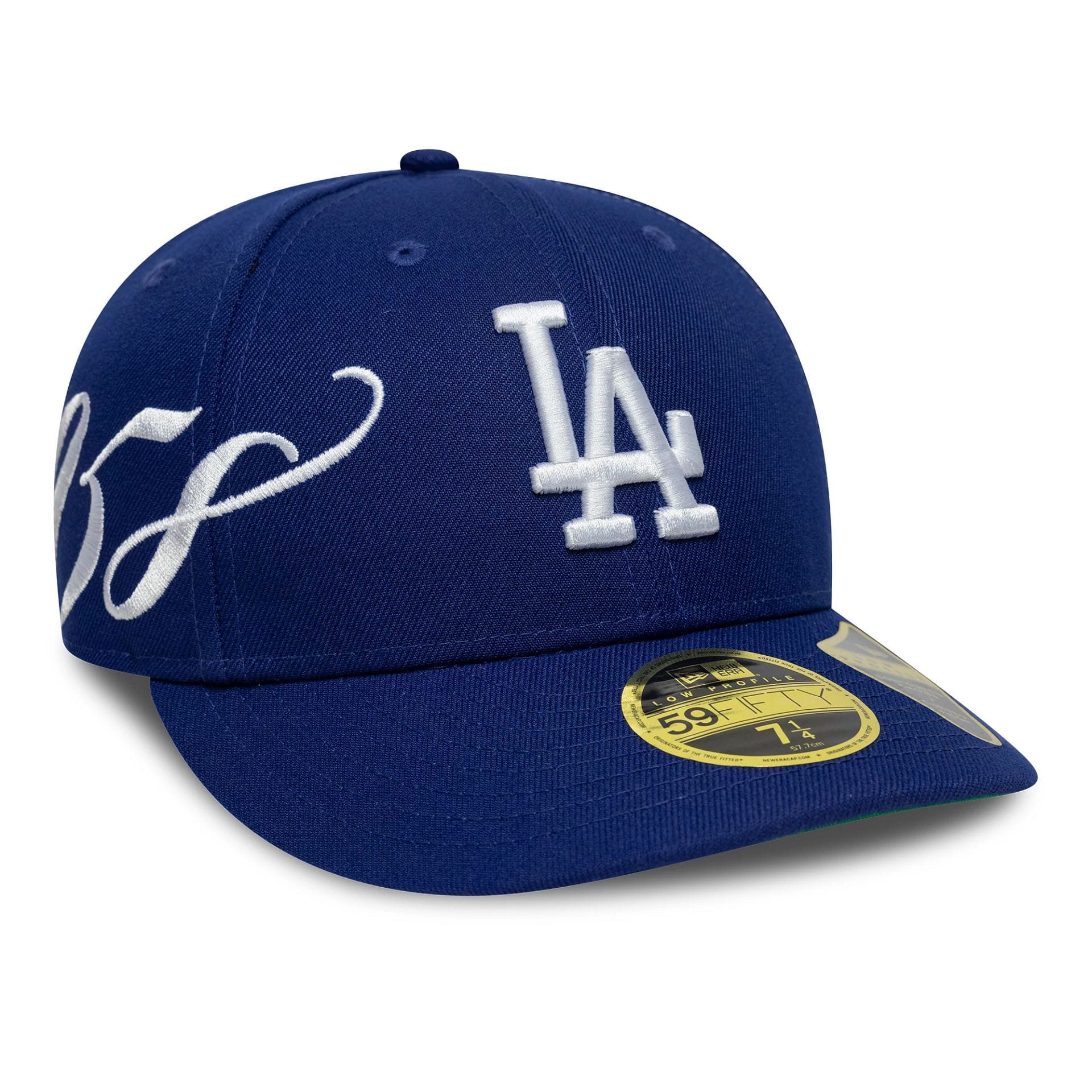 MLB Est Script LA Dodgers Dark Blue Low Profile 59FIFTY Fitted Cap