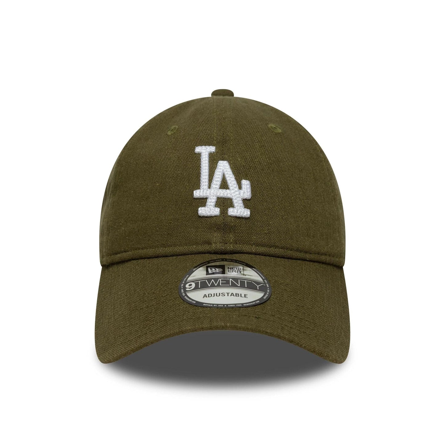 Pictured is this MLB Linen LA Dodgers 9TWENTY cap in green. 2