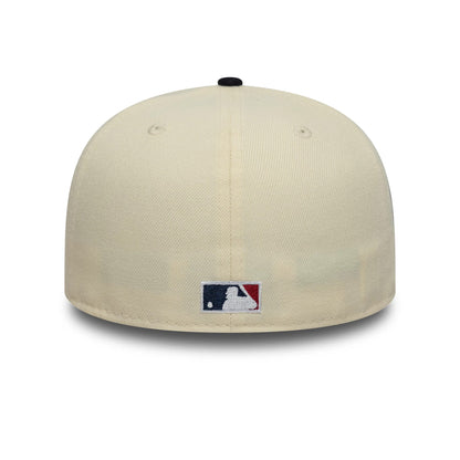 Pictured is this MLB Cooperstown Chicago Cubs Low Profile 59FIFTY Fitted cap in Cream. 4