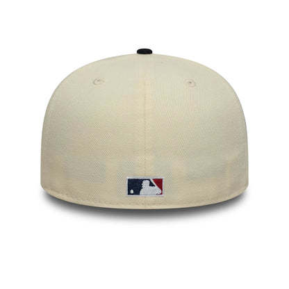 Pictured is this MLB Cooperstown Chicago Cubs Low Profile 59FIFTY Fitted cap in Cream. 4