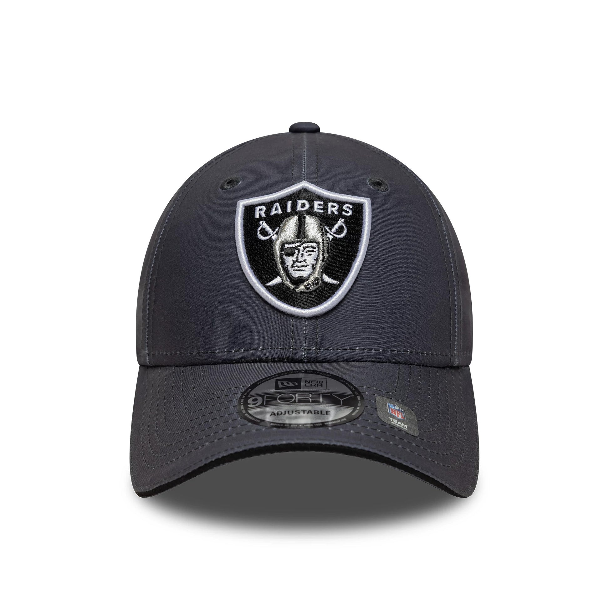 Pictured is this NFL Microfibre Las Vegas Raiders 9FORTY in charcoal. 2