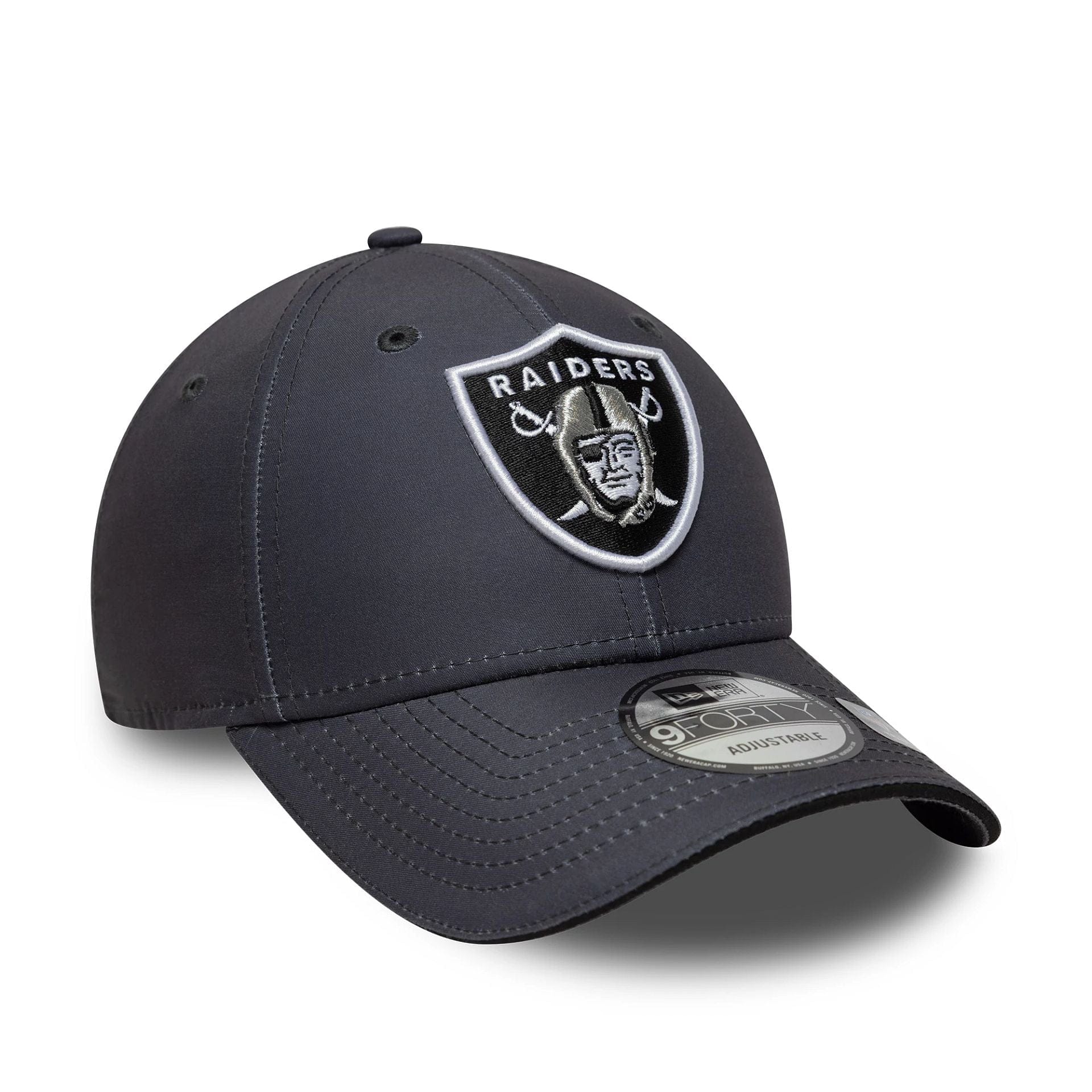 Pictured is this NFL Microfibre Las Vegas Raiders 9FORTY in charcoal. 3