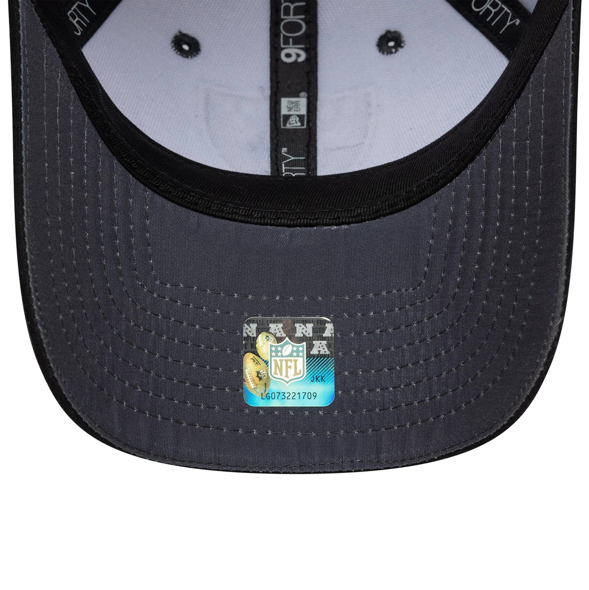 Pictured is this NFL Microfibre Las Vegas Raiders 9FORTY in charcoal. 5