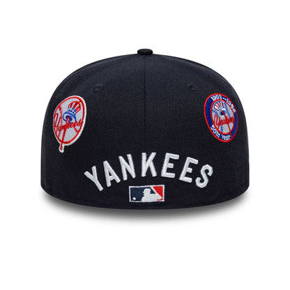 Pictured is this MLB Subway Series New York Yankees 59FIFTY Fitted cap in navy. 4