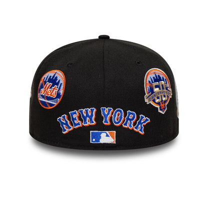 Pictured is this MLB Subway Series New York Mets 59FIFTY Fitted cap in black. 4