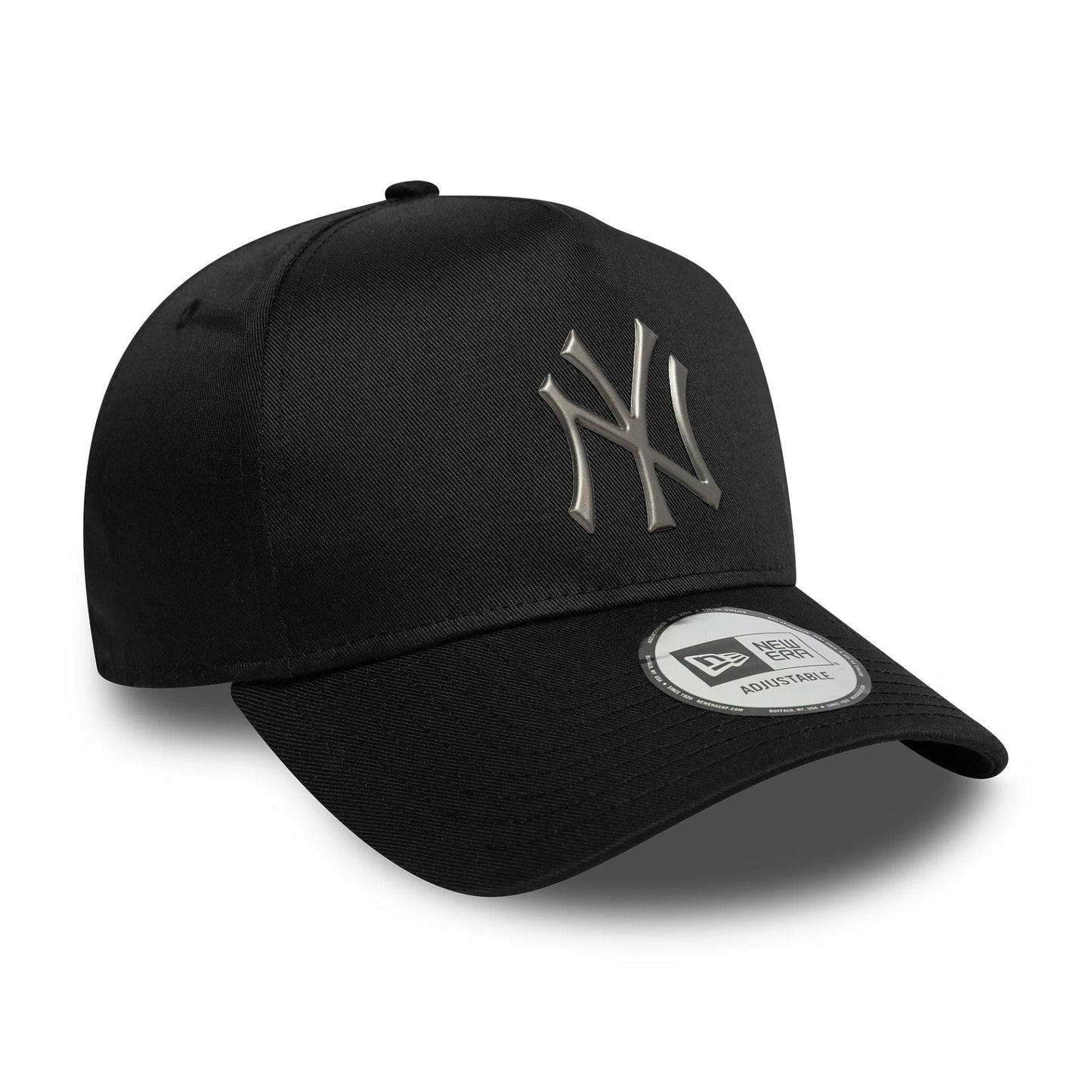 Pictured is this MLB Metallic New York Yankees 9FORTY E-Frame in black. 3