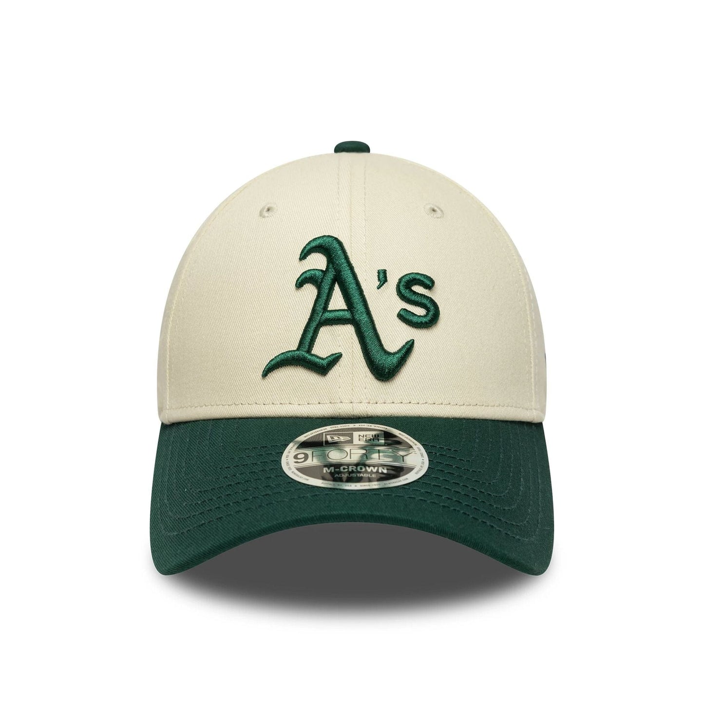 Pictured is this MLB Athletics 9FORTY M-Crown in light beige. 2