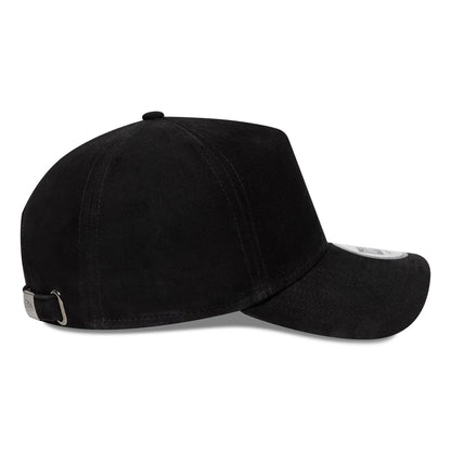 Pictured is this New Era Suede 9FORTY E-Frame in black. 6