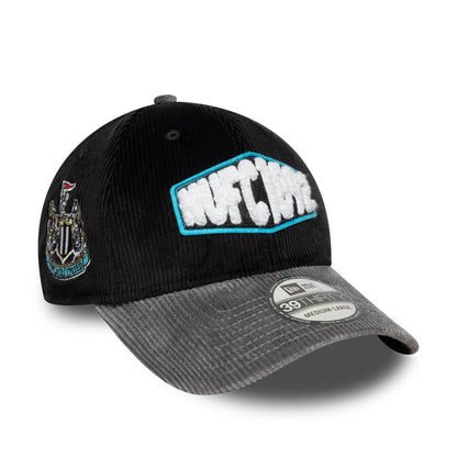 Pictured is this Newcastle United FC Cord 39THIRTY Stretch Fit in black. 1