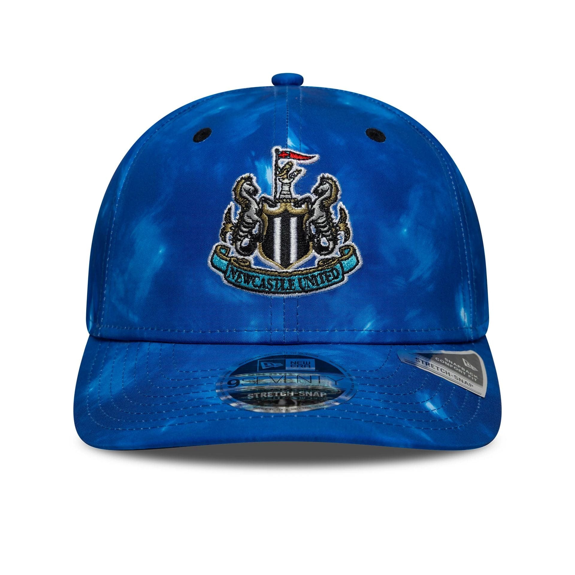 Pictured is this Newcastle United FC 1993 9SEVENTY Stretch Snap in open blue. 2