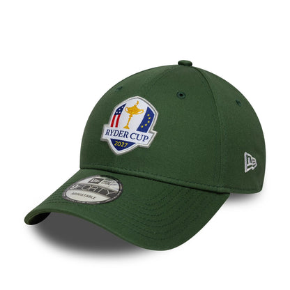 Pictured is this Adare Manor Ryder Cup Europe 2027 9FORTY cap in dark green. 3