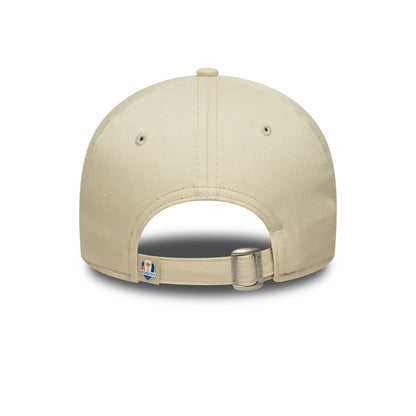 Pictured is this HD Print Ryder Cup Europe 2027 9FORTY A-Frame cap in Cream. 4