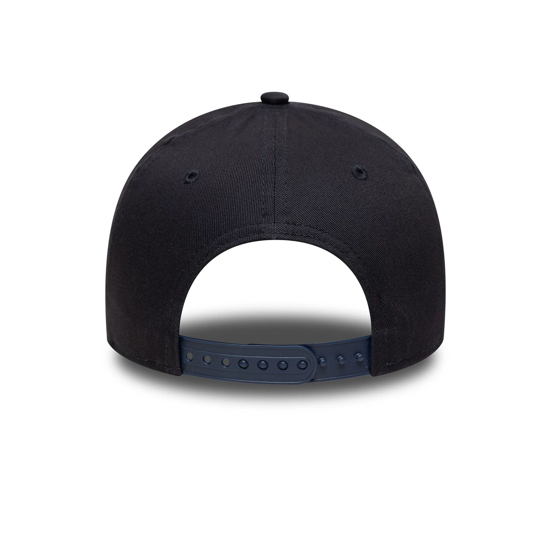 Pictured is this Core Ryder Cup Europe 2027 9FORTY A-Frame Trucker cap in navy. 4