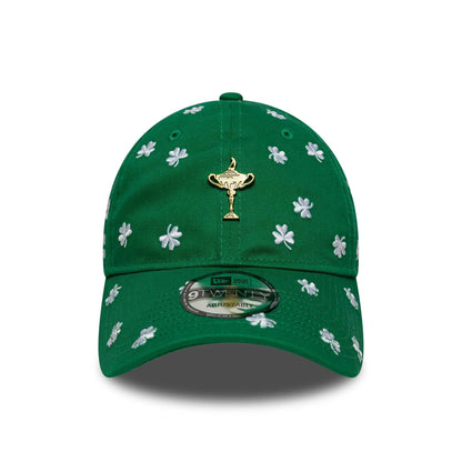 Pictured is this Shamrock Ryder Cup Europe 2027 9TWENTY cap in green. 2