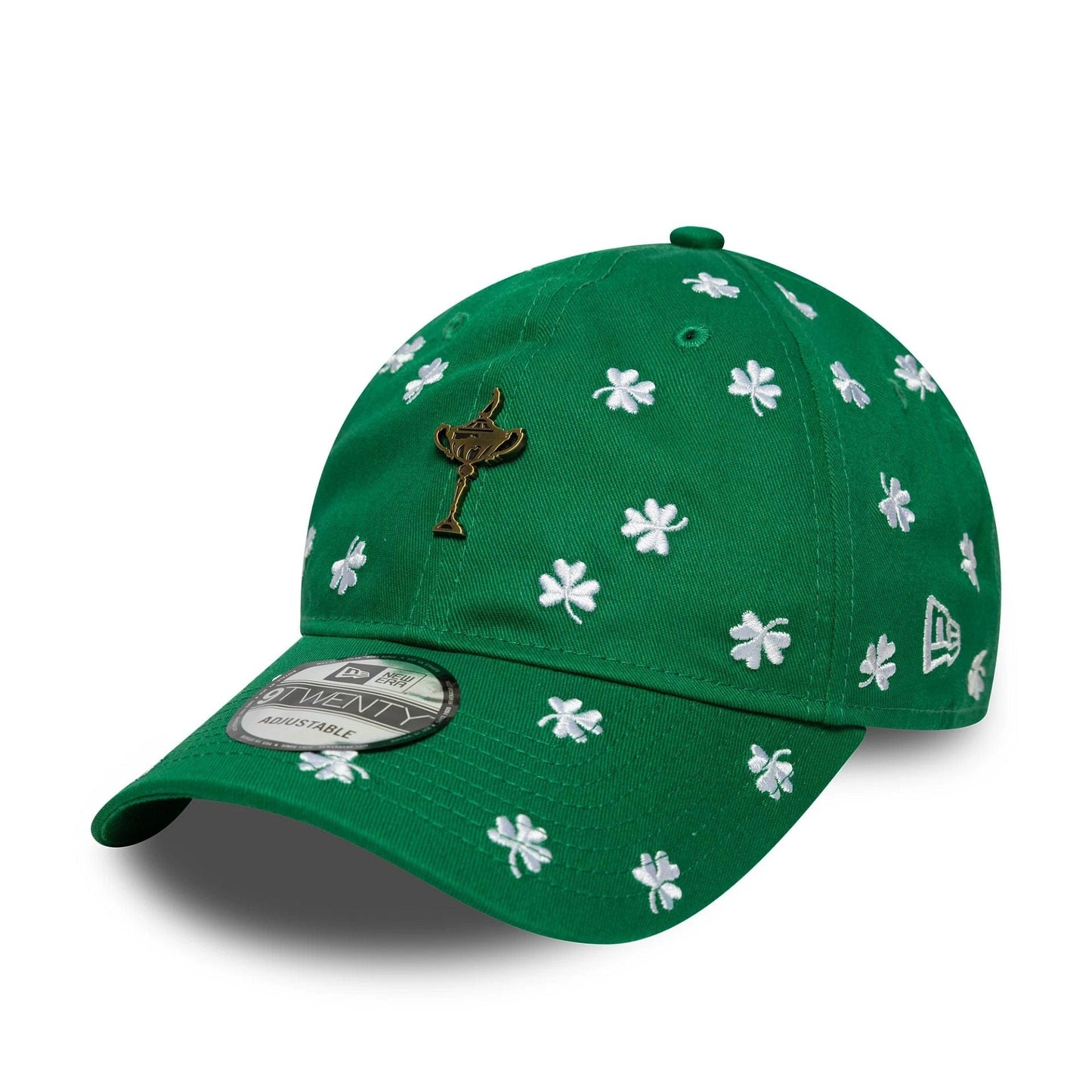 Pictured is this Shamrock Ryder Cup Europe 2027 9TWENTY cap in green. 3