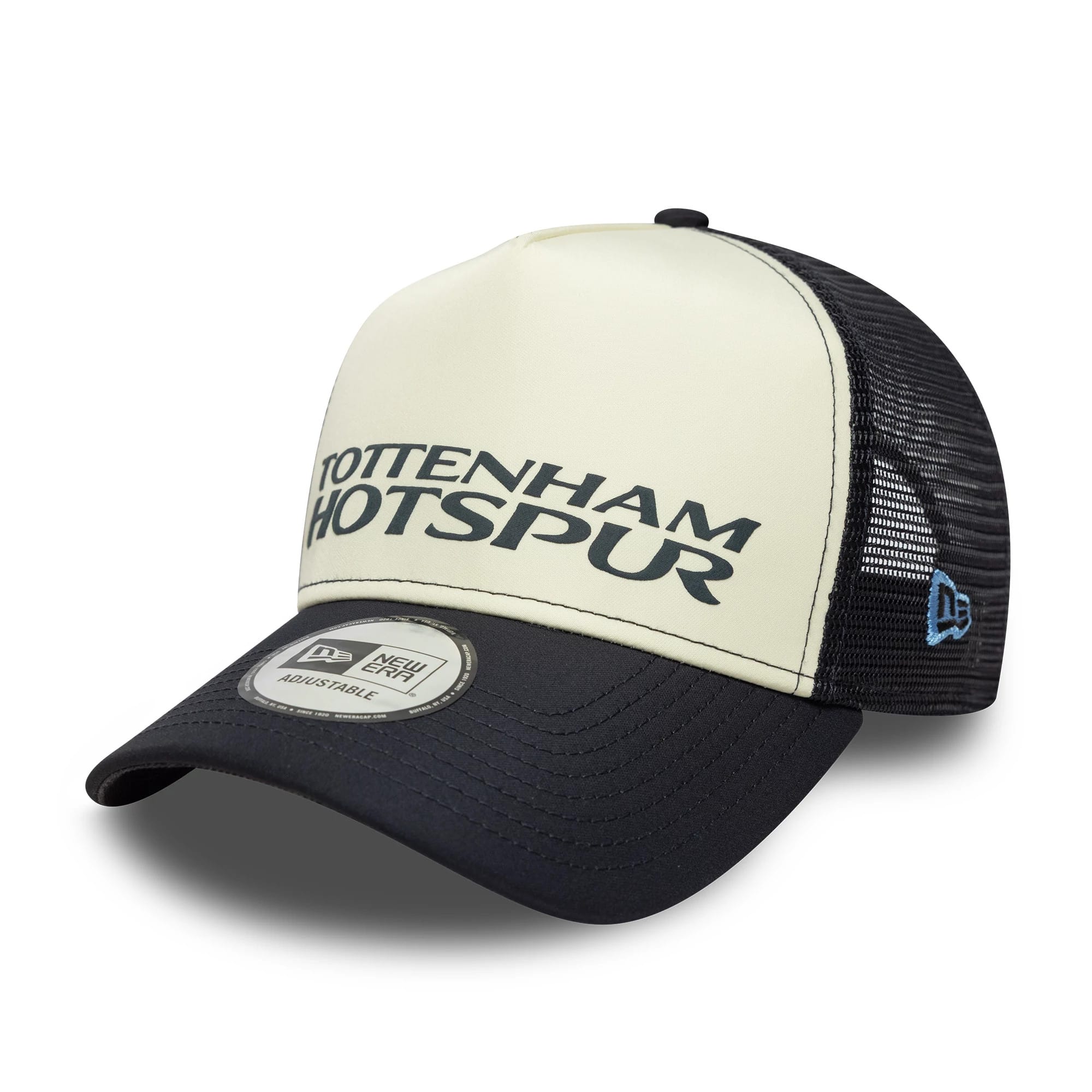 Puff Wordmark Tottenham Hotspur FC Navy 9FORTY A-Frame Trucker Cap