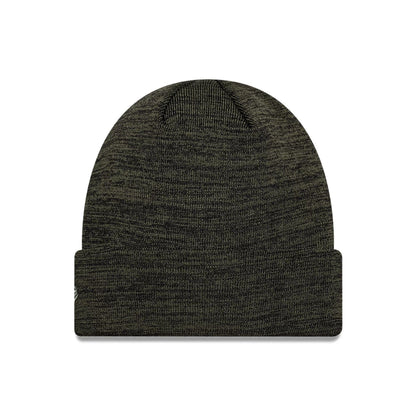 Pictured is this Tottenham Hotspur FC Marl Cuff Knit Beanie hat in dark green. 2