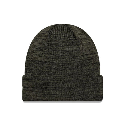 Pictured is this Tottenham Hotspur FC Marl Cuff Knit Beanie hat in dark green. 2