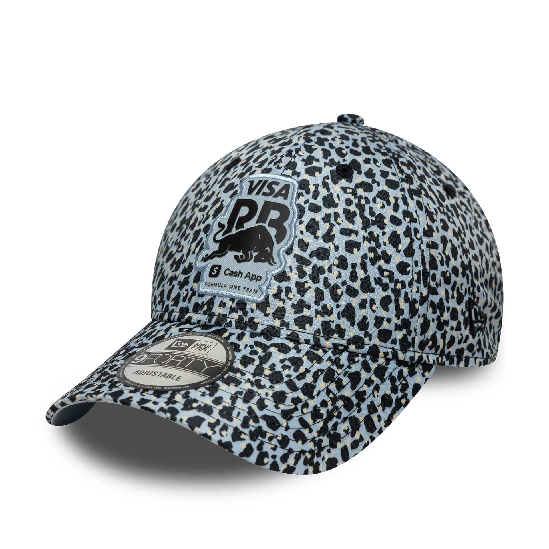 Pictured is this Leopard Visa Cash App Racing Bulls 9FORTY M-Crown in pastel blue. 1